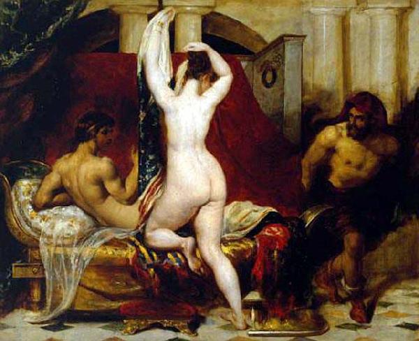 William Etty Candaules, King of Lydia, Shews his Wife by Stealth to Gyges China oil painting art